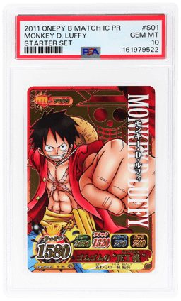 2011 One Piece Onepy Berry Berry Match Ic Promo Starter Set Monkey D. Luffy #IC-S01 PSA 10