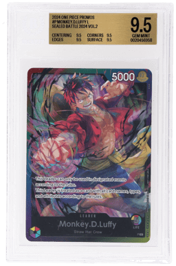 2024 One Piece Card Game Promos Monkey D. Luffy #P BGS 9.5