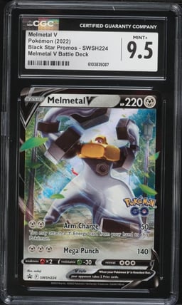 2022 Pokemon Sword & Shield Promo GO Battle Deck Holo Melmetal V #SWSH224 CGC 9.5 MINT+