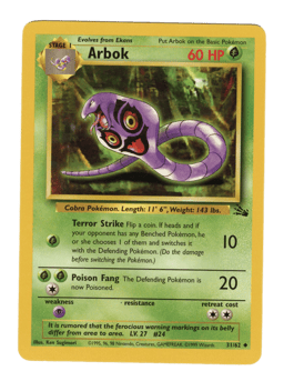1999 Arbok #31 Fossil Unlimited