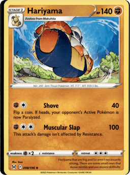 2022 Hariyama #98 Lost Origin
