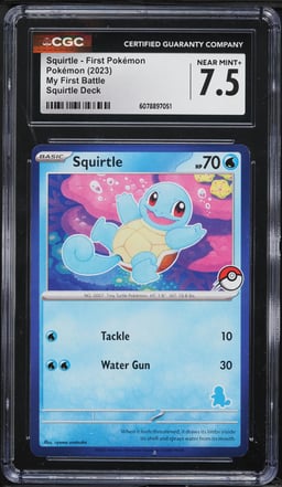 2023 Pokemon SV My First Battle Deck Squirtle - First Pokemon CGC 7.5 NRMT+