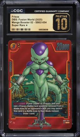 2025 Dragon Ball Super: Fusion World Japanese Manga Booster 02 SR Frieza #SB02-054 CGC 10 PRISTINE