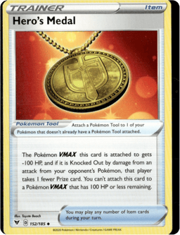 2020 Hero's Medal #152 Vivid Voltage