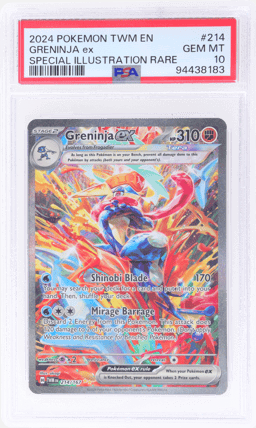 2024 Pokemon Twilight Masquerade Special Illustration Rare Greninja Ex #214 PSA 10