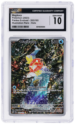 2023 Pokemon Scarlet and Violet Paldea Evolved Illustration Rare Magikarp #203 CGC 10