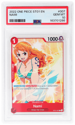 2022 One Piece Starter Deck Straw Hat Crew Nami #ST01007 PSA 10