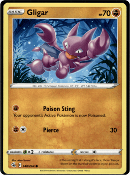 2021 Gligar #140 Fusion Strike