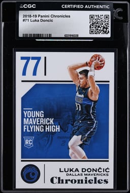 2018 Panini Chronicles Luka Doncic ROOKIE #71 CGC AUTH