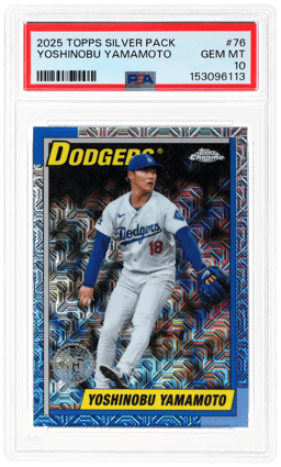 2025 Topps Silver Pack Yoshinobu Yamamoto #T90C-76 PSA 10