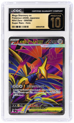 2026 Pokemon Card Game Mega Nihil Zero Japanese Mega Skarmory Ex #099 CGC PRI