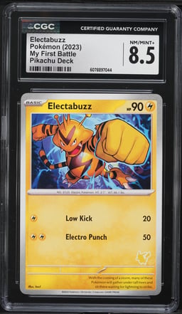 2023 Pokemon Scarlet & Violet My First Battle Deck Electabuzz CGC 8.5 NM-MT+