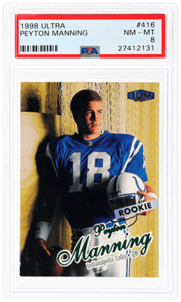 1998 Ultra Peyton Manning #416 PSA 8