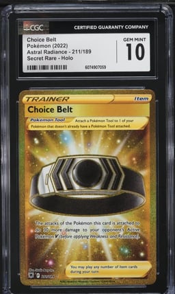 2022 Pokemon SWSH Astral Radiance SEC Choice Belt #211 CGC 10 GEM MINT