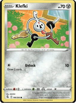 2021 Klefki #186 Fusion Strike