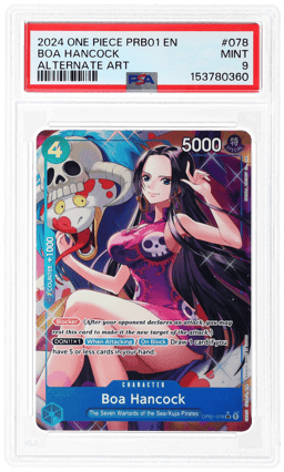 2024 One Piece Premium Booster the Best Alternate Art Boa Hancock #78 PSA 9