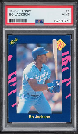 1990 Classic Bo Jackson #2 PSA 9 MINT