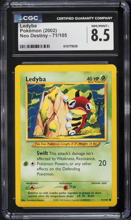 2002 Pokemon Neo Destiny Ledyba #71 CGC 8.5 NM-MT+