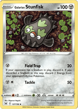 2022 Galarian Stunfisk #127 Lost Origin
