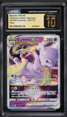 2022 Pokemon Japanese Sword & Shield VSTAR Universe Holo Mewtwo VSTAR #51 CGC 10 PRISTINE