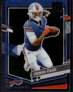 2023 James Cook #6 Clearly Donruss