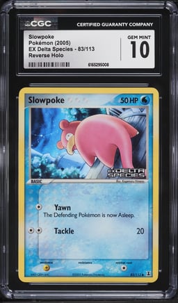 2005 Pokemon EX Delta Species Reverse Holo Slowpoke #83 CGC 10 GEM MINT