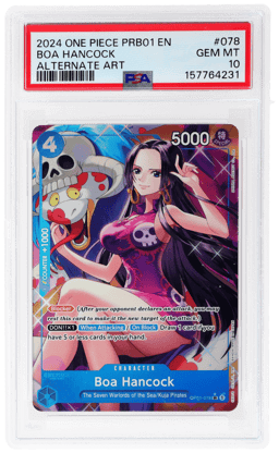 2024 One Piece Premium Booster Alternate Art Boa Hancock #OP01-078 PSA 10