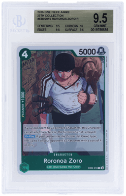 2025 One Piece Card Game Anime 25th Collection Roronoa Zoro #EB02019 BGS 9.5
