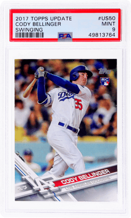 2017 Topps Update Swinging Cody Bellinger #US50A PSA 9