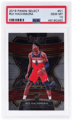 2019 Panini Select Concourse Rui Hachimura #51 PSA 10