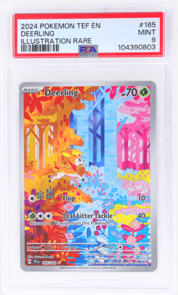 2024 Pokemon Scarlet and Violet Temporal Forces Illustration Rare Deerling #165 PSA 9