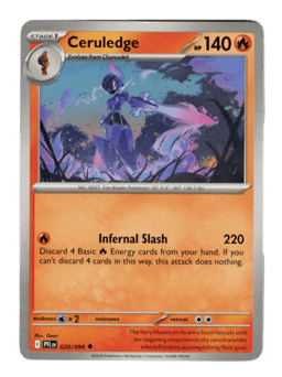 2025 Ceruledge #20 Phantasmal Flames