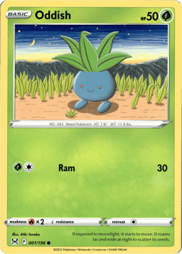 2022 Oddish #1 Lost Origin
