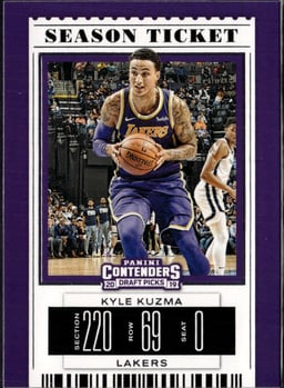2019 Kyle Kuzma #33 Contenders Draft Picks