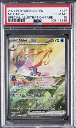 2024 POKEMON SSP EN-SURGING SPARKS SPECIAL ILLUSTRATION RARE MILOTIC EX PSA 10