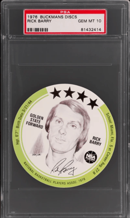 1976 Buckmans Discs Rick Barry #3 PSA 10