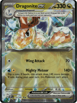 2023 Dragonite ex #159 Obsidian Flames