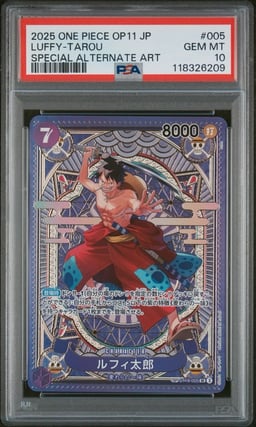 2025 One Piece OP11 JPN Luffy-Tarou Special Alternate Art PSA 10 GEM MINT