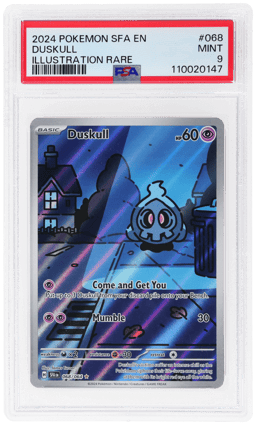 2024 Pokemon Scarlet and Violet Shrouded Fable Illustration Rare Duskull #68 PSA 9