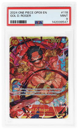 2024 One Piece Emperors In the New World Gol D Roger #OP09-118 PSA 9