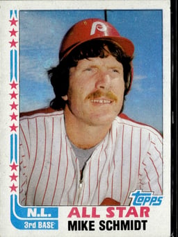 1982 Mike Schmidt #339 Baseball