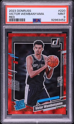 2023 Donruss Red Victor Wembanyama ROOKIE #220 PSA 9 MINT