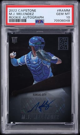 2022 Panini Capstone M.J. Melendez ROOKIE AUTO #RAMM PSA 10 GEM MINT