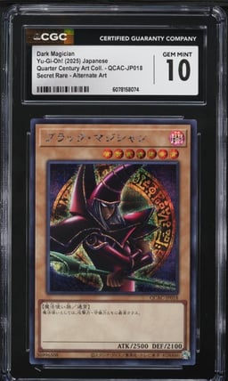 2025 Yu-Gi-Oh! Japanese QCAC Alt Art Dark Magician #QCAC-JP018 CGC 10 GEM MINT