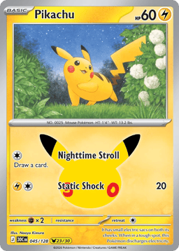 2026 Pikachu #45 30th Celebration