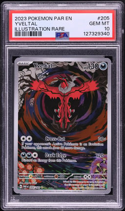2023 Pokemon Scarlet & Violet Paradox Rift IR Yveltal #205 PSA 10 GEM MINT