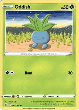 2022 Oddish #1 Lost Origin