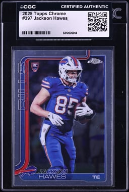 2025 Topps Chrome Jackson Hawes ROOKIE #397 CGC AUTH