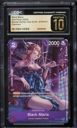 2024 One Piece Bandai Games Fest '23 Black Maria #ST04-011 CGC 10 PRISTINE
