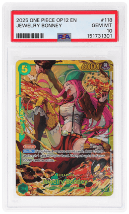 2025 One Piece Legacy of the Master Jewelry Bonney #OP12-118 PSA 10